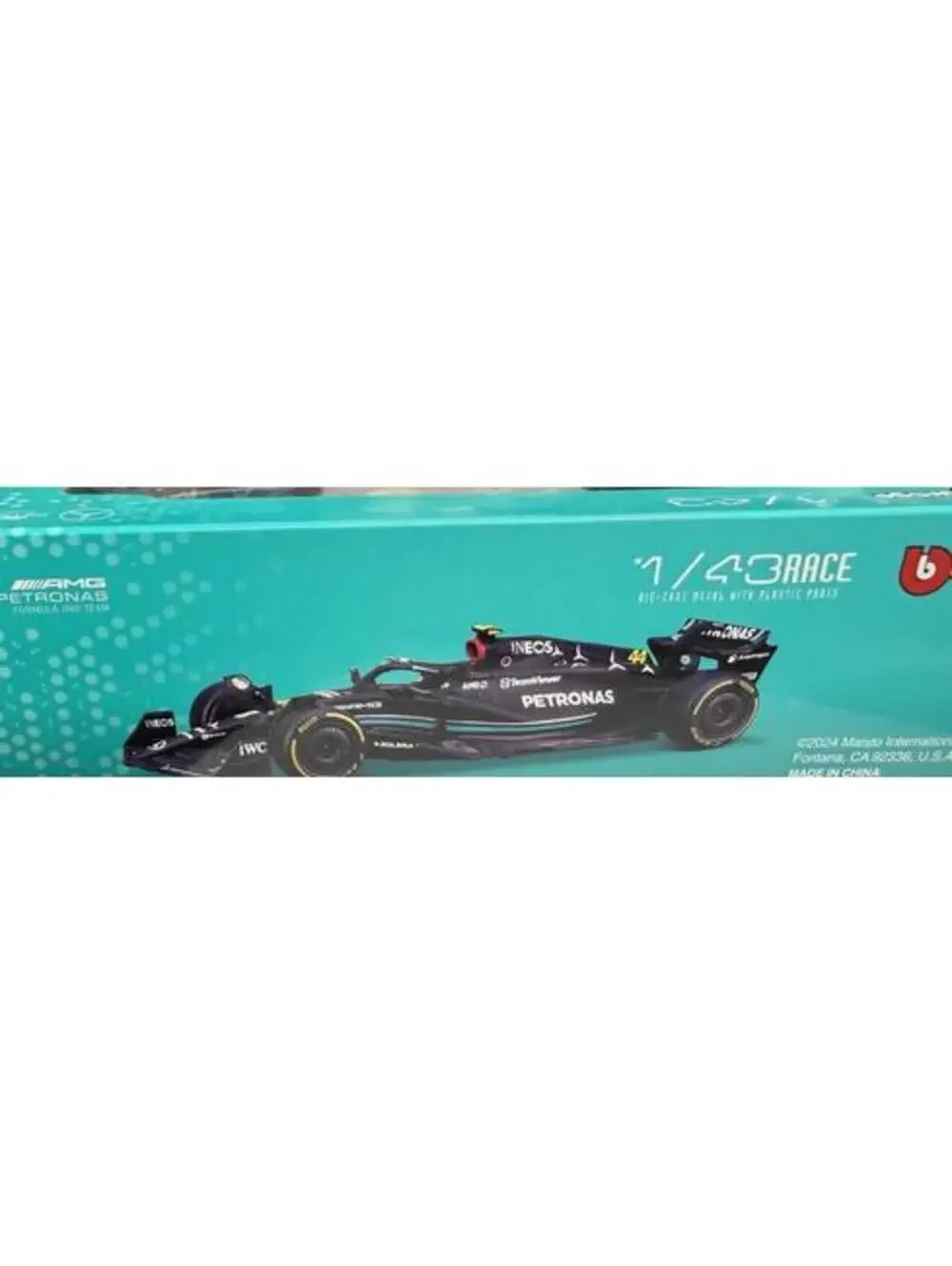 Bburago 1/43 Scale Mercedes-AMG F1 W14 E Performance Model Cars